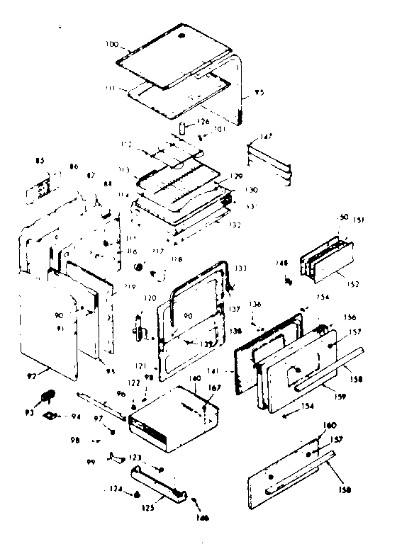 Kenmore 6476387342 body section diagram