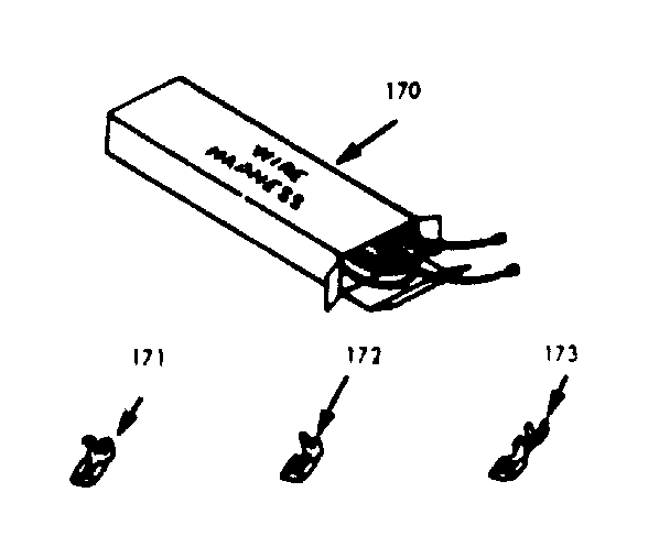 Kenmore 6476387342 wire harnesses and components diagram