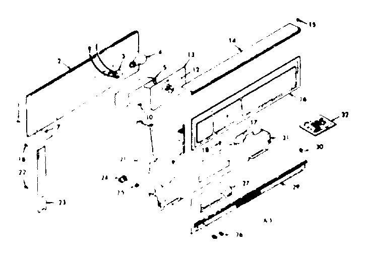 Kenmore 6477227321 backguard section diagram