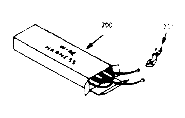 Kenmore 6477247312 wire harness & components diagram