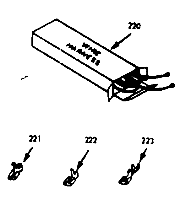 Kenmore 6479167342 wire harnesses & components diagram