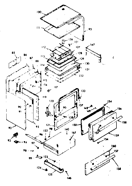 Kenmore 9119207313 body section diagram