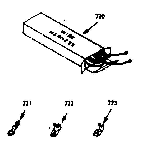 Kenmore 9119207313 wire harnesses & components diagram