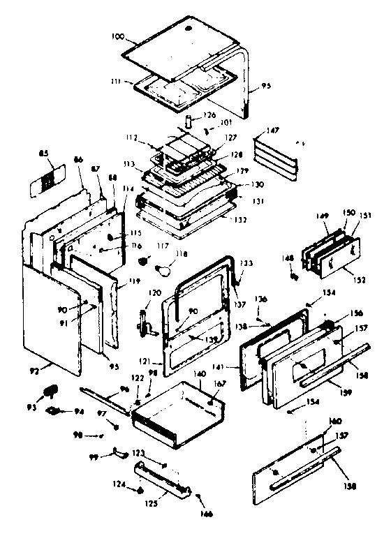 Kenmore 6479227310 body section diagram