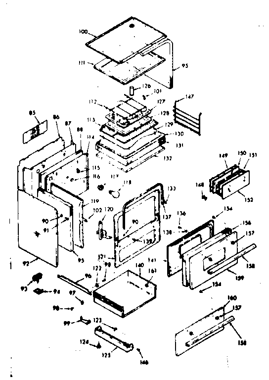 Kenmore 6479227361 body section diagram