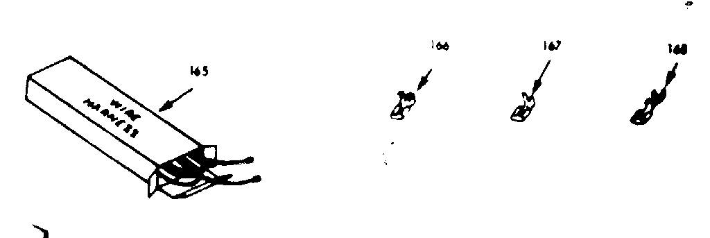 Kenmore 6479227361 wire harnesses and components diagram