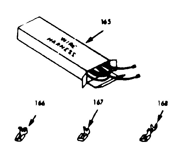 Kenmore 6479237311 wire harnesses and components diagram