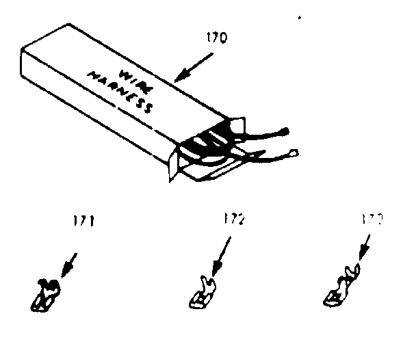 Kenmore 9119227314 wire harnesses and components diagram