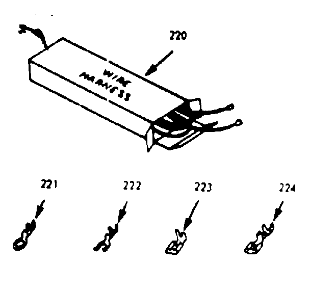 Kenmore 6479227410 wire harnesses and components diagram