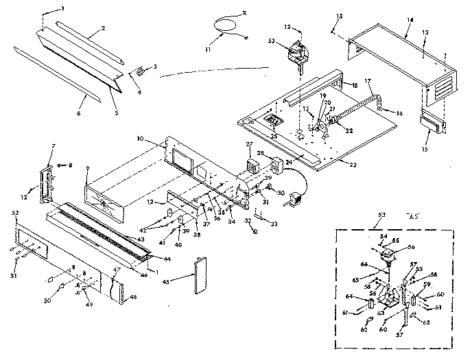 Kenmore 8504237290 control section diagram