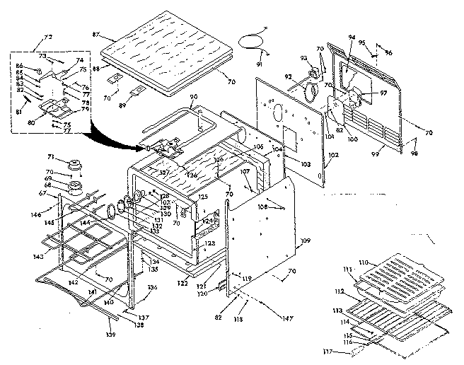 Kenmore 8504237290 body section diagram