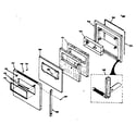 Kenmore 8504277360 lower oven door diagram