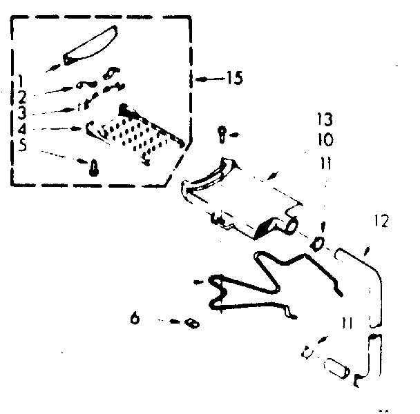 Kenmore 1106804112 filter assembly diagram