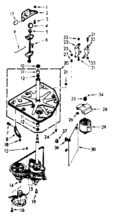 Kenmore 1106804211 drive system diagram