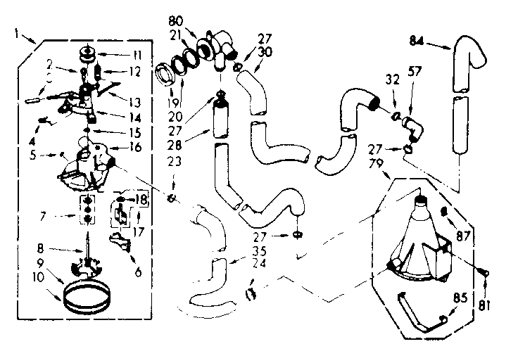 Kenmore 1106804211 water system diagram
