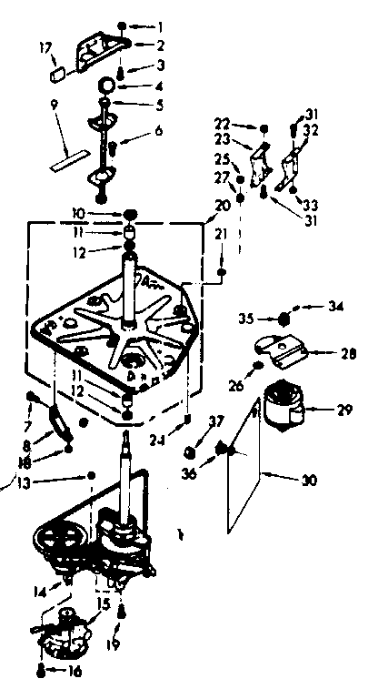 Kenmore 1106804212 drive system diagram