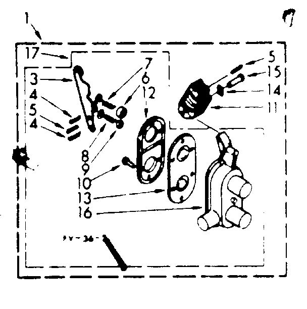 Kenmore 1107004407 two way valve assembly diagram