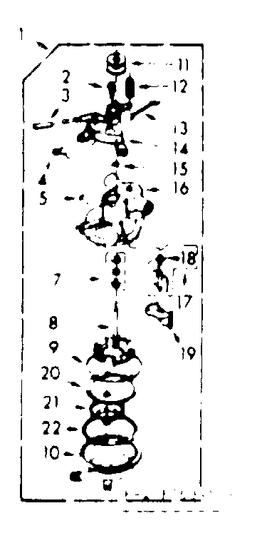 Kenmore 1107005505 pump assembly diagram