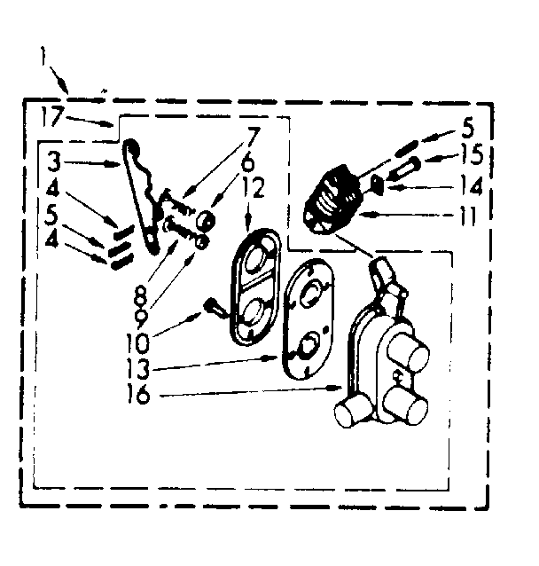 Kenmore 1107005511 two way valve assembly diagram