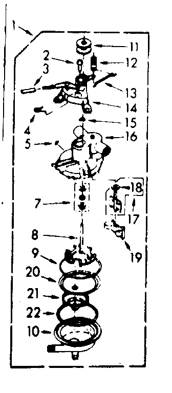 Kenmore 1107005512 pump assembly diagram