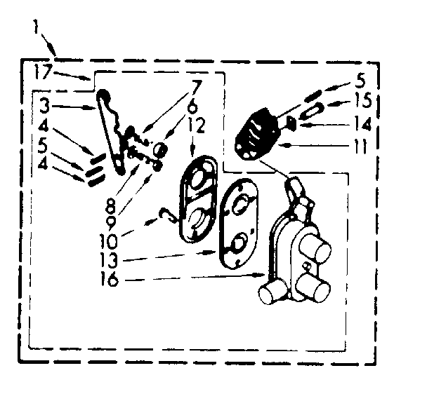 Kenmore 1107005512 two-way valve assembly diagram