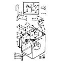 Kenmore 1107014024 cabinet parts diagram