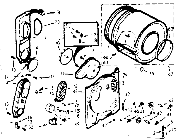 Kenmore 1107117031 bulkhead assembly diagram