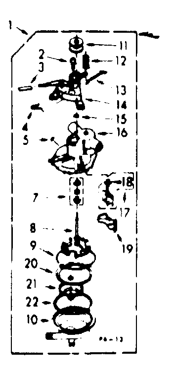 Kenmore 1107204101 pump assembly diagram