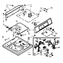 Kenmore 1107204400 top and console assembly diagram