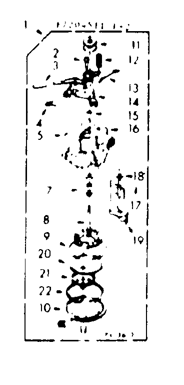 Kenmore 1107205511 pump assembly diagram
