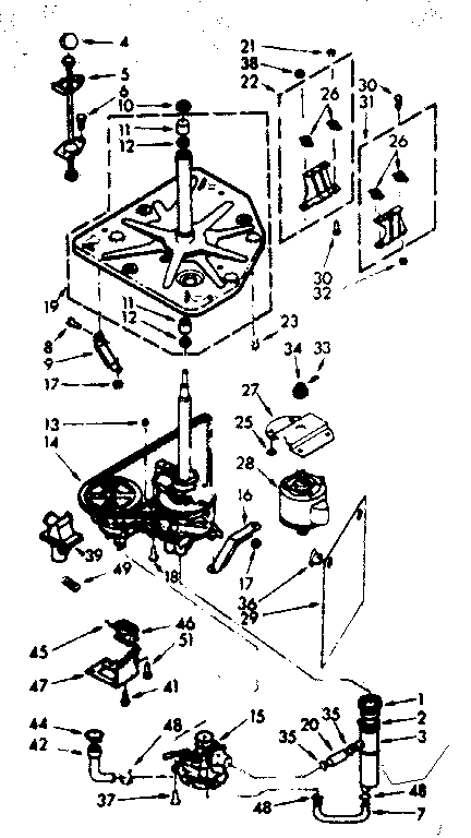Kenmore 1107204903 drive system diagram