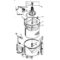 Kenmore 1107315611 tub and basket assembly diagram