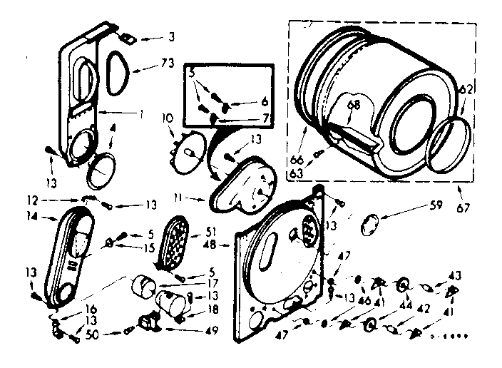 Kenmore 1107317610 bulkhead assembly diagram