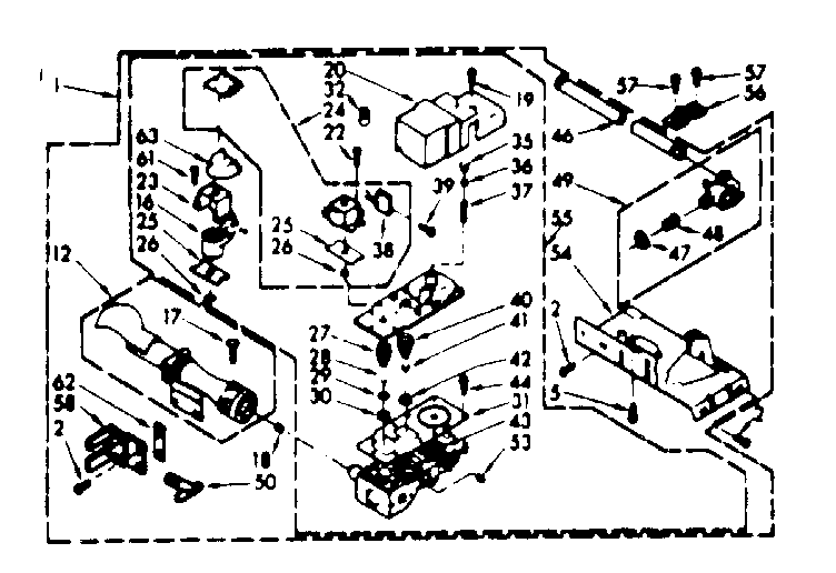 Kenmore 1107317610 burner assembly diagram
