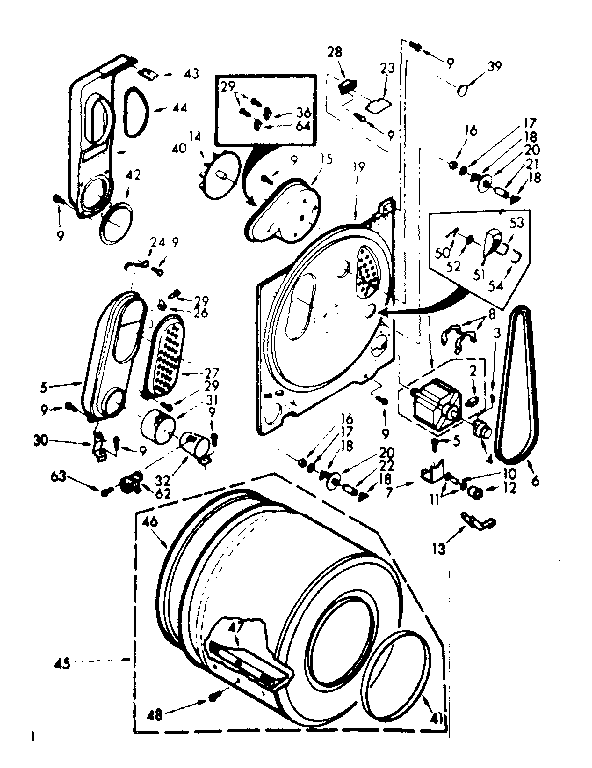 Kenmore 1107357620 bulkhead assembly diagram