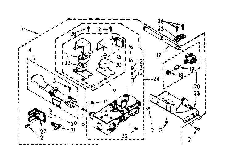 Kenmore 1107357620 burner assembly diagram