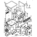 Kenmore 11078495400 cabinet assembly diagram