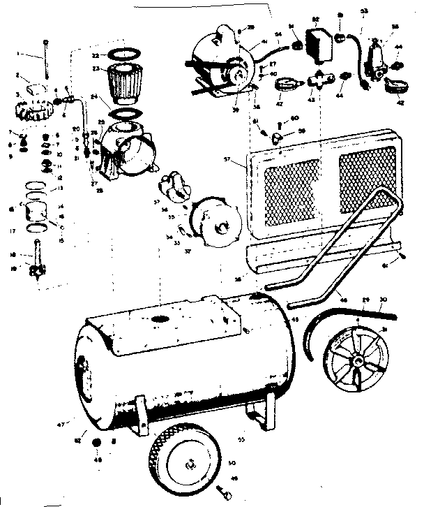 Craftsman 106153140 replacement parts diagram