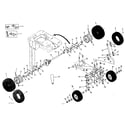 Craftsman 13196820 wheel and axle assembly diagram
