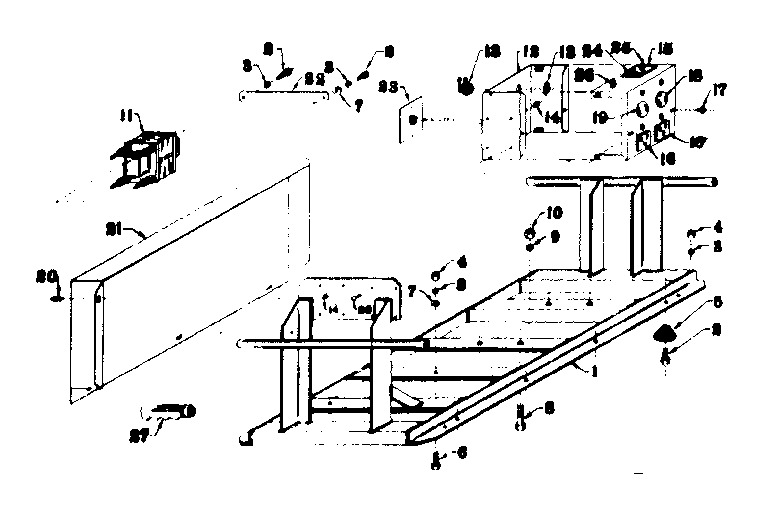 Craftsman 58031261 mounting base diagram
