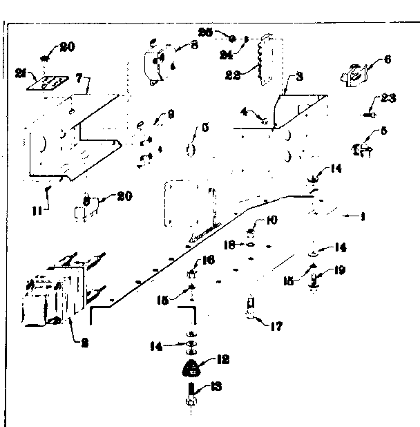 Craftsman 58031552 mounting base diagram