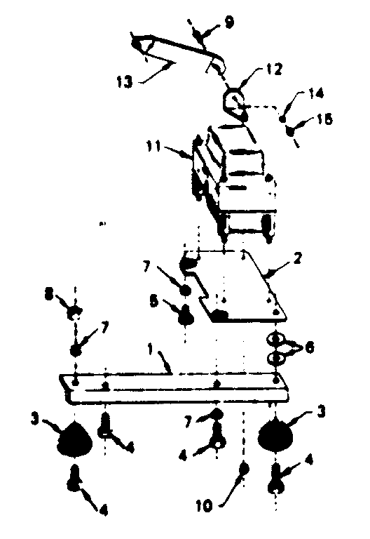 Craftsman 580321811 reactor assembly & engine mtg support diagram