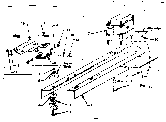 Craftsman 580321821 mounting base diagram