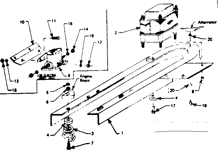 Craftsman 580321831 mounting base diagram