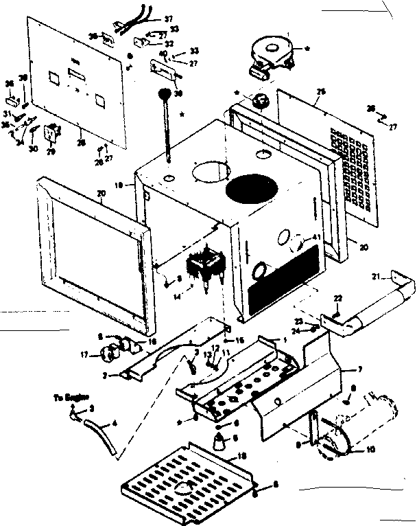 Craftsman 580323011 mounting base & housing diagram