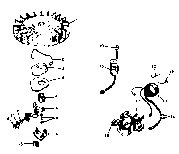 Craftsman 580323011 magneto diagram