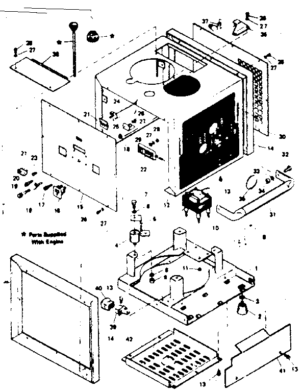 Craftsman 580323021 mounting base & housing diagram