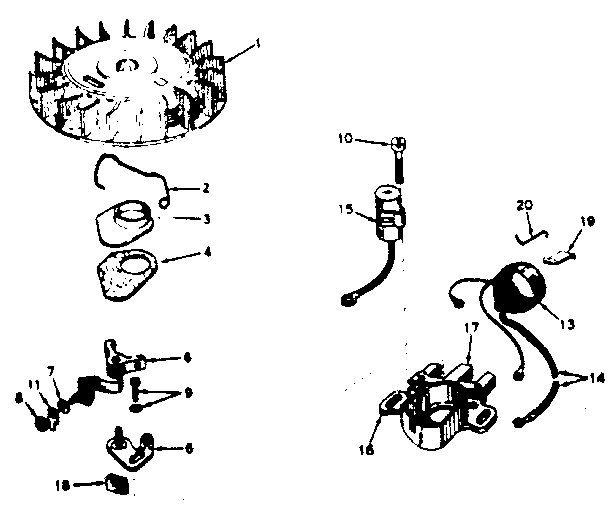 Craftsman 580323021 magneto diagram