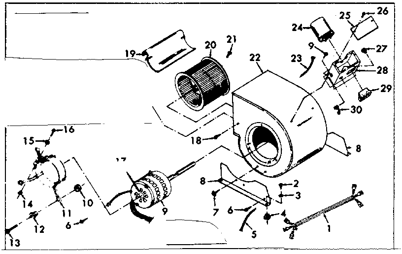 Kenmore 867777833 blower diagram