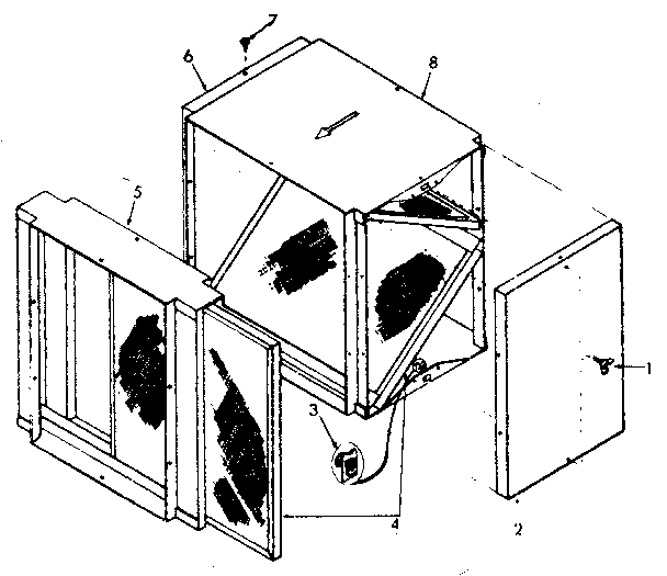 Kenmore 867777833 cabinet diagram